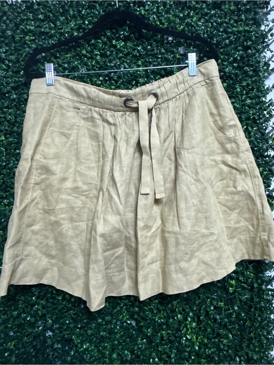 J. Crew Dresses & Skirts - Women’s Casual Drawstring A-Line 100% linen Skirt - Tan